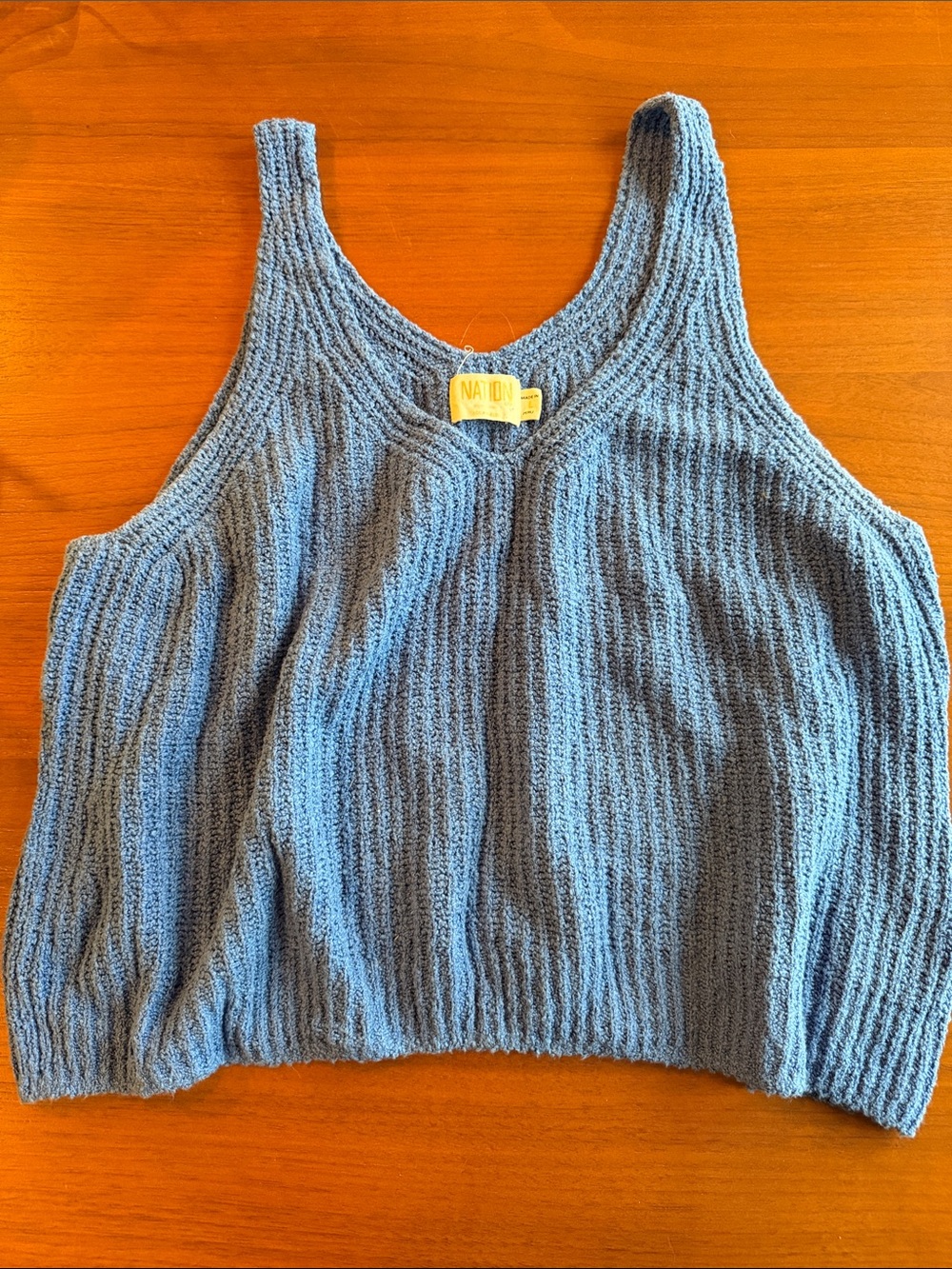 Nation LTD Soft Knit Blue Tank Top